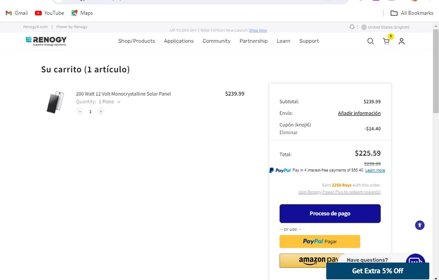 How to apply Renogy coupon code